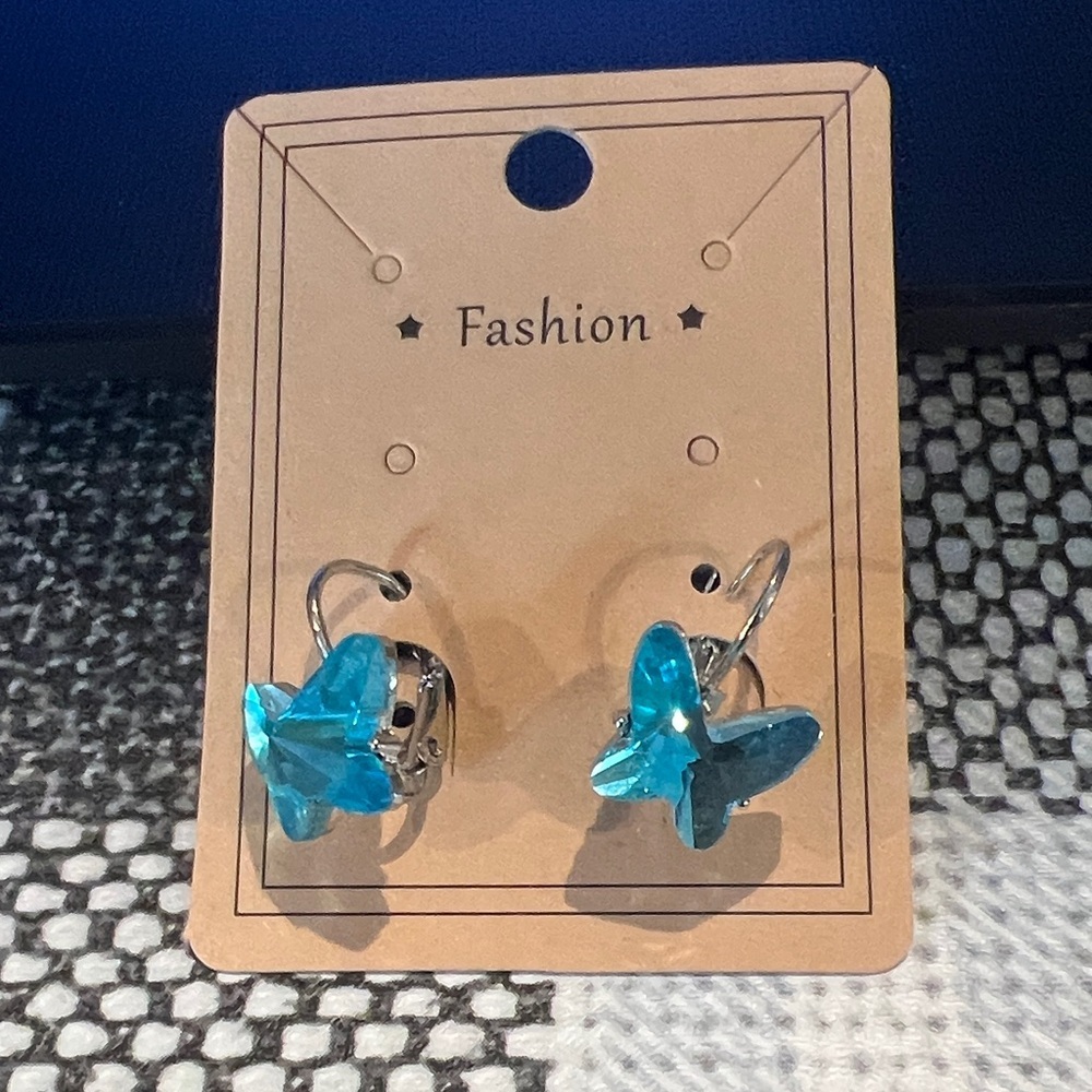 Blue Butterfly Earrings